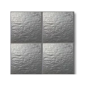 13×13 Metalik Gri Rustik Seramik Karo