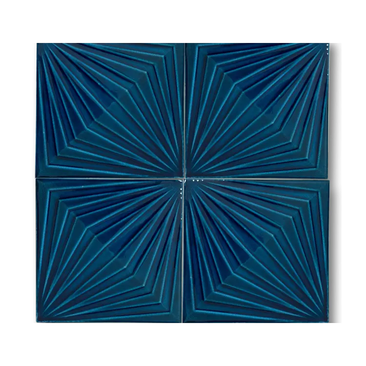13×13 Petrol Mavisi Diamond Seramik Karo