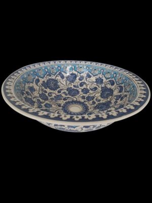 HÇ7 El Yapımı Çini Desenli Seramik Lavabo
