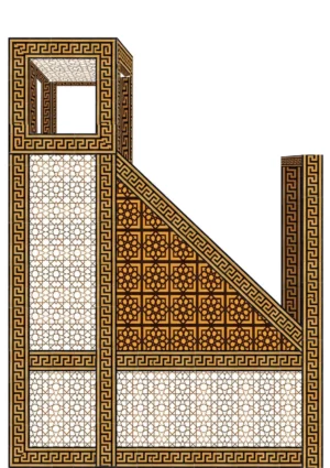 240X290  Cami Mimberi Kütahya Çini