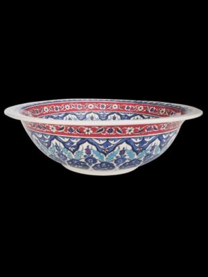 HÇ6 El Yapımı Çini Desenli Seramik Lavabo