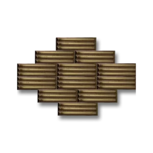 7×21 Gold Bambu Çini  Seramik