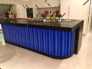 10×50 Kobalt Mavisi Bambu Bar Önü Seramik
