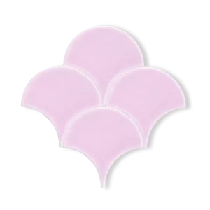Açık Pembe Balık Pulu  Çini Seramik