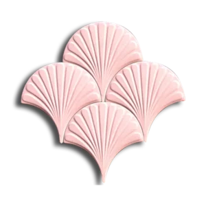 Açık Pembe İstiridye Çini Seramik
