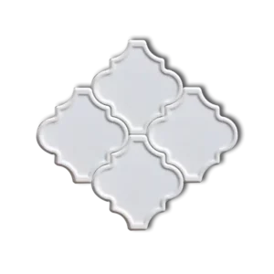 Beyaz Rölyefli Ottoman Çini Seramik