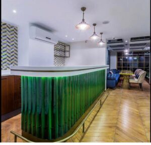 10×50 Zümrüt Yeşili Bambu Bar Önü Seramik