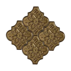 Gold Çiçekli Ottoman Çini Seramik