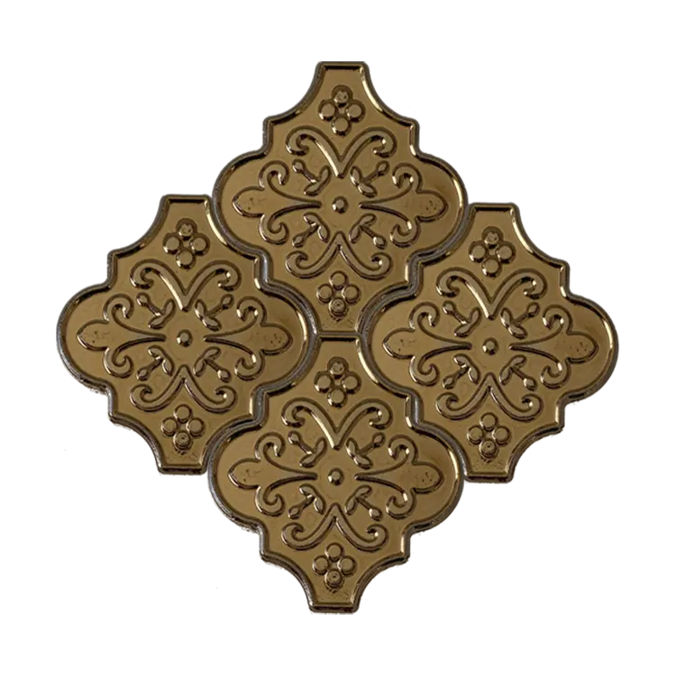 Gold Çiçekli Ottoman Çini Seramik