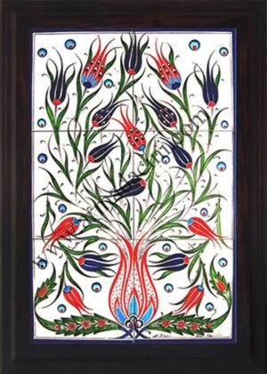 40x60 Cm  Lalezar El Dekoru Çini Pano