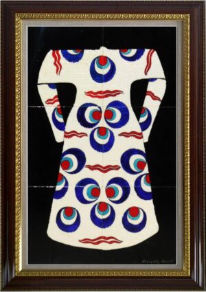 40x60 Cm  Cintemani Kaftan Çini Pano