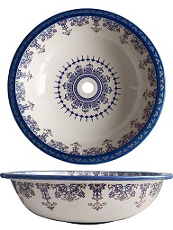 HÇ1 El Yapımı Çini Desenli Seramik Lavabo