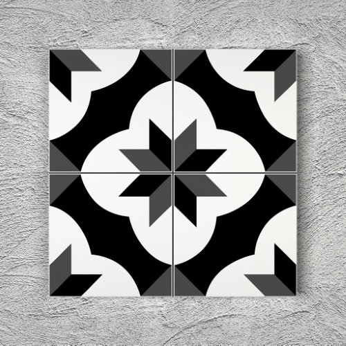 20x20 YK8 Çini Desenli Yer Karosu