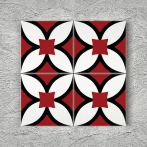 20x20 YK10 Çini Desenli Yer Karosu