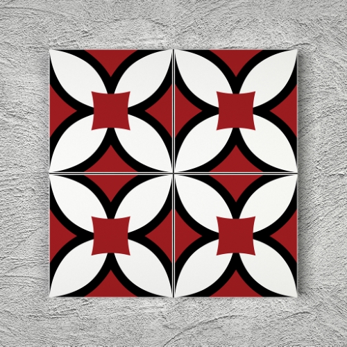 20x20 YK10 Çini Desenli Yer Karosu