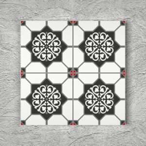 20x20 YK14 Çini Desenli Yer Karosu