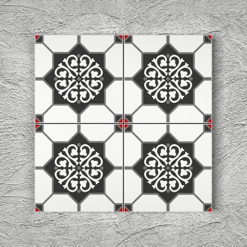 20x20 YK14 Çini Desenli Yer Karosu