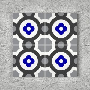 20x20 YK26 Çini Desenli Yer Karosu