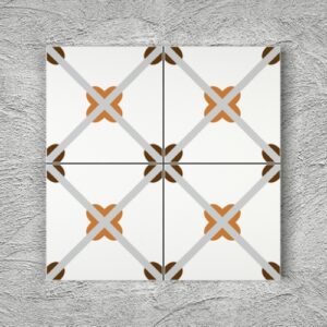 20x20 YK28 Çini Desenli Yer Karosu