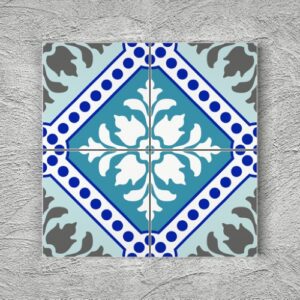 20x20 YK29 Çini Desenli Yer Karosu