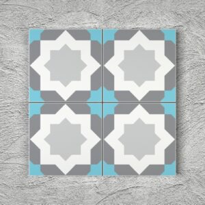 20x20 YK30 Çini Desenli Yer Karosu