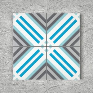 20x20 YK31 Çini Desenli Yer Karosu