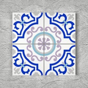 20x20 YK33 Çini Desenli Yer Karosu