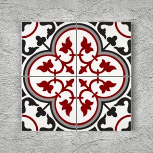 20x20 YK35 Çini Desenli Yer Karosu