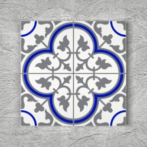 20x20 YK34 Çini Desenli Yer Karosu