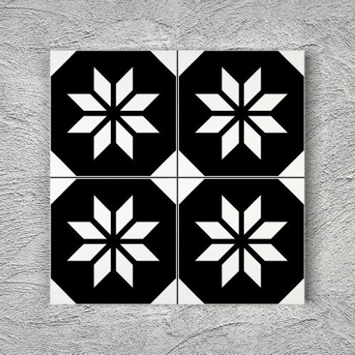 20x20 YK37 Çini Desenli Yer Karosu