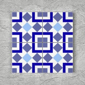 20x20 YK39 Çini Desenli Yer Karosu