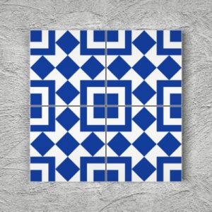 20x20 YK38 Çini Desenli Yer Karosu