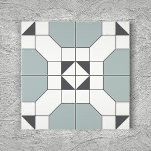 20x20 YK40 Çini Desenli Yer Karosu