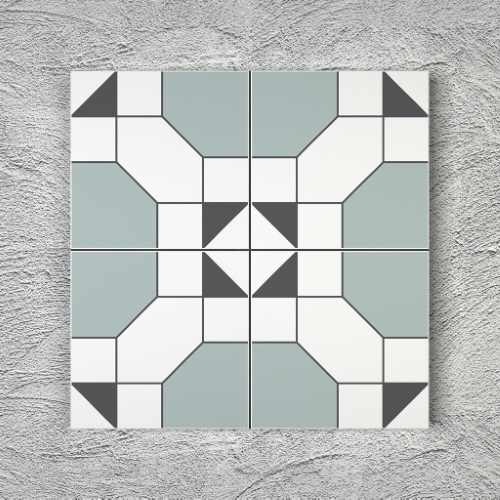 20x20 YK40 Çini Desenli Yer Karosu