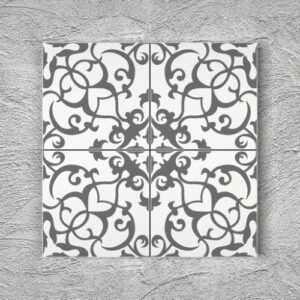 20x20 YK43 Çini Desenli Yer Karosu