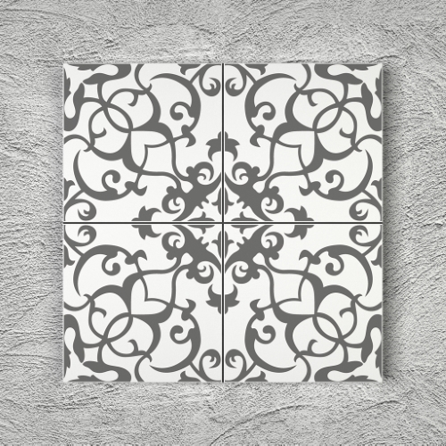 20x20 YK43 Çini Desenli Yer Karosu