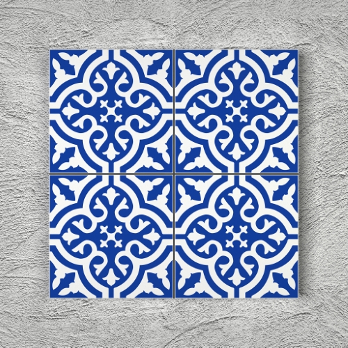 20x20 YK47 Çini Desenli Yer Karosu