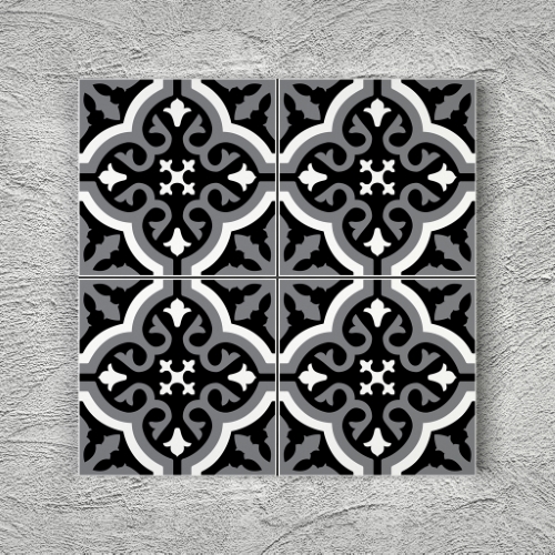 20x20 YK46 Çini Desenli Yer Karosu