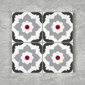 20x20 YK50 Çini Desenli Yer Karosu
