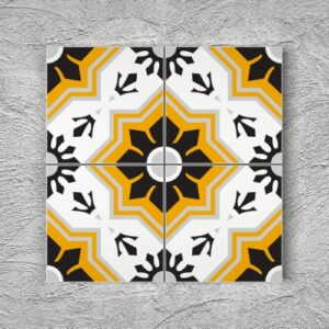 20x20 YK52 Çini Desenli Yer Karosu