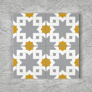 20x20 YK55 Çini Desenli Yer Karosu