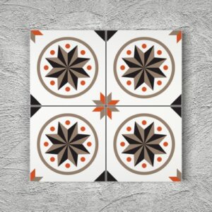 20x20 YK59 Çini Desenli Yer Karosu