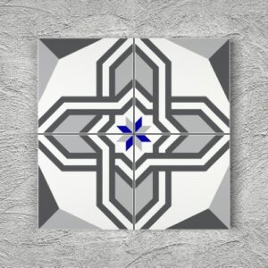 20x20 YK64 Çini Desenli Yer Karosu