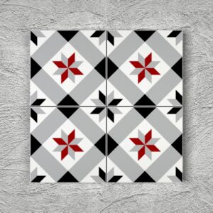 20x20 YK68 Çini Desenli Yer Karosu