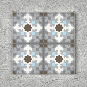 20x20 YK70 Çini Desenli Yer Karosu