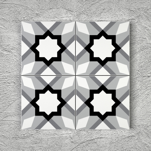 20x20 YK72 Çini Desenli Yer Karosu