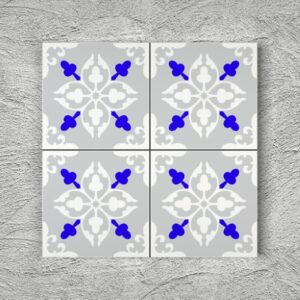 20x20 YK74 Çini Desenli Yer Karosu