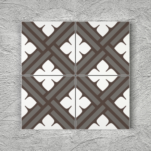 20x20 YK75 Çini Desenli Yer Karosu