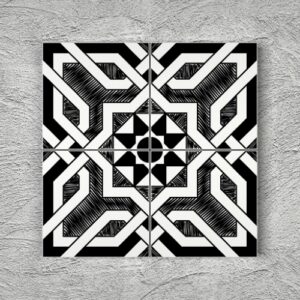 20x20 YK77 Çini Desenli Yer Karosu