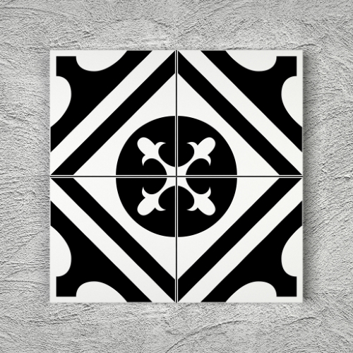20x20 YK78 Çini Desenli Yer Karosu